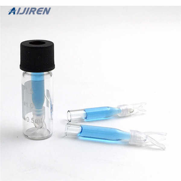 Free sample 2ml HPLC vial insert with mandrel interior and 